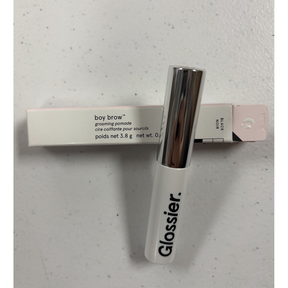 Glossier Boy Brow Grooming Pomade Black Noir full size 0.13 oz / 3.8 g NEW
